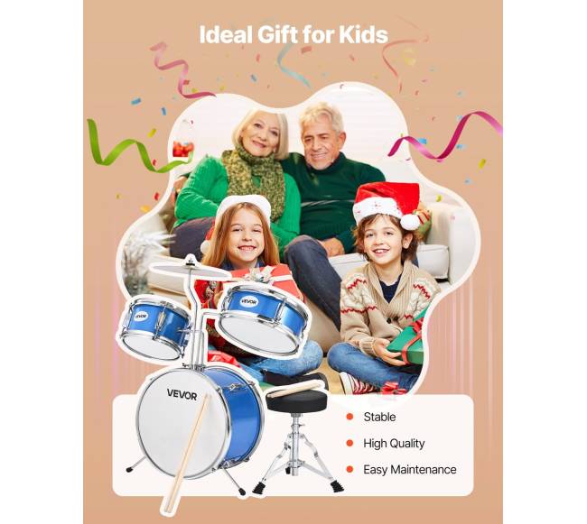 Vaikų 3 dalių būgnų rinkinys su 36 cm būgnu6