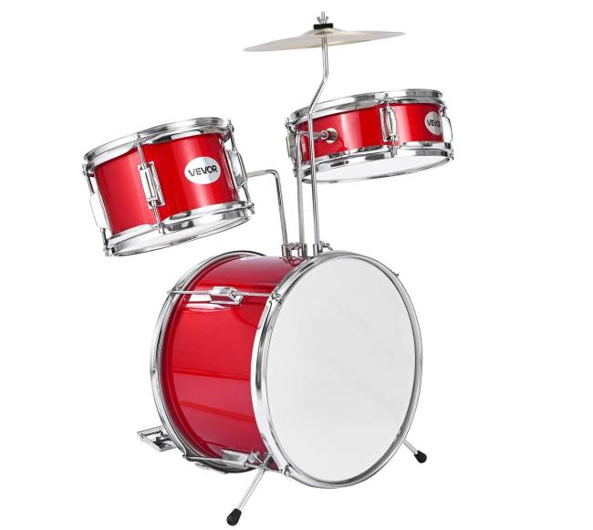 Vaikiškas būgnų rinkinys 3 dalių su būgnu0