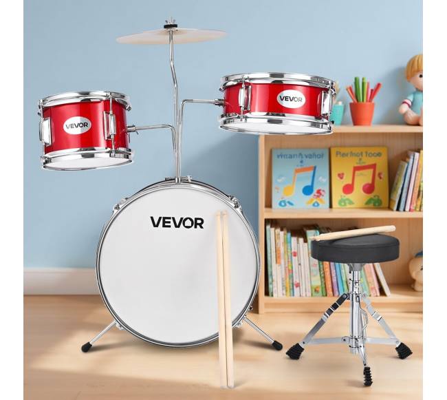 Vaikiškas būgnų rinkinys 3 dalių su būgnu7