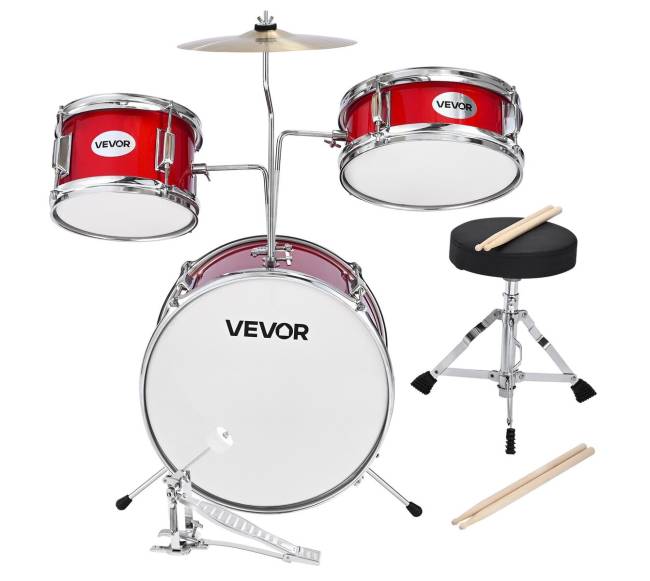 Vaikiškas būgnų rinkinys 3 dalių su būgnu10