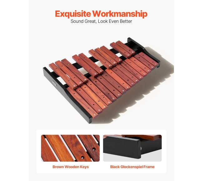 25 natų medinis glockenspielis su deklaji3