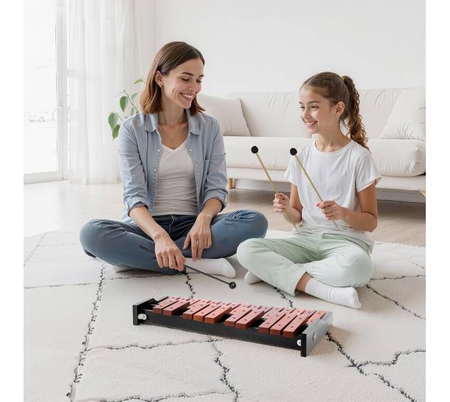 25 natų medinis glockenspielis su deklaji7