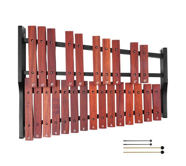 25 natų medinis glockenspielis su deklaji8