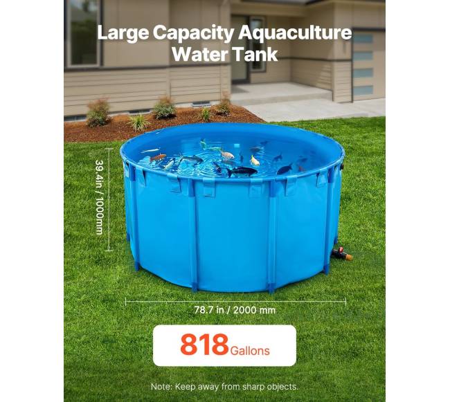 Sulankstomas apvalus žuvų tvenkinys1