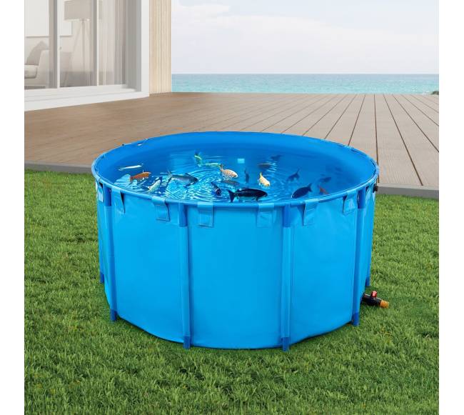 Sulankstomas apvalus žuvų tvenkinys7