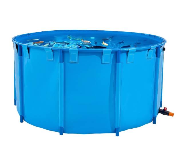Sulankstomas apvalus žuvų tvenkinys9