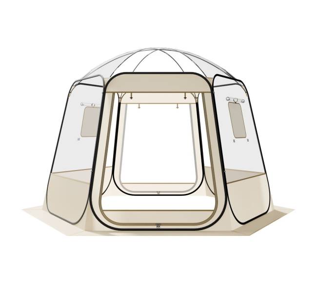 Išskleidžiamas kupolopūslių palapinė 3.05 x 2.75 m9