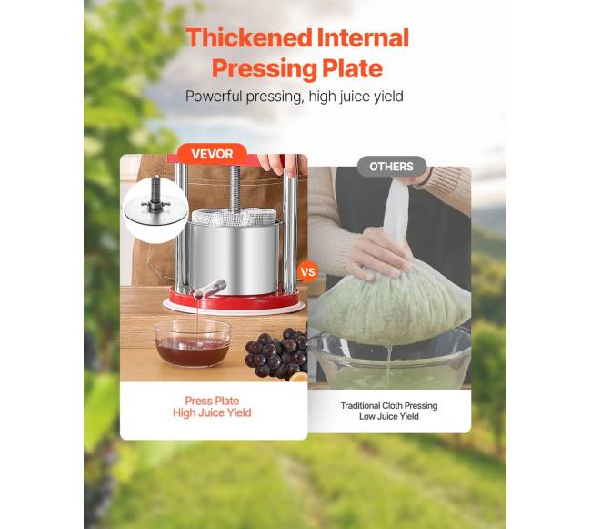 Rankinė vaisių vyno spaudyklė 1.65L1