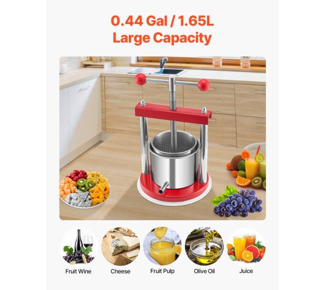 Rankinė vaisių vyno spaudyklė 1.65L2