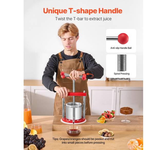 Rankinė vaisių vyno spaudyklė 1.65L3