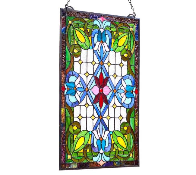 vitražo lango panelė, 731 x 433 mm, stiklinė8