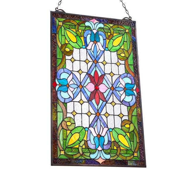 vitražo lango panelė, 731 x 433 mm, stiklinė10