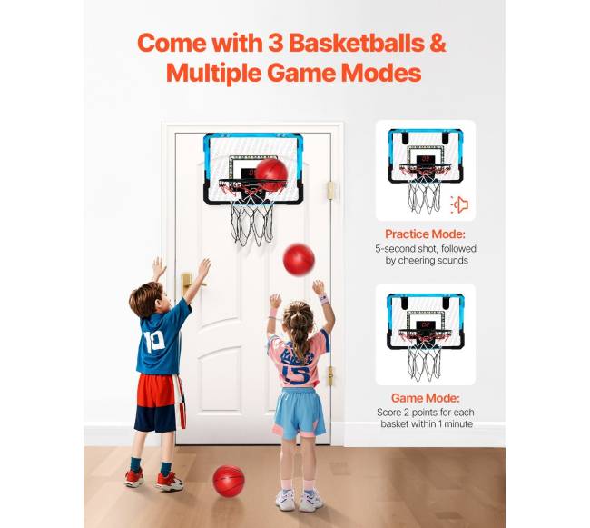 Vaikų krepšinio lankas su LED ir garso sistema4