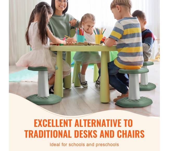 Žalia vaikų kėdė aktyviai balansavimui5