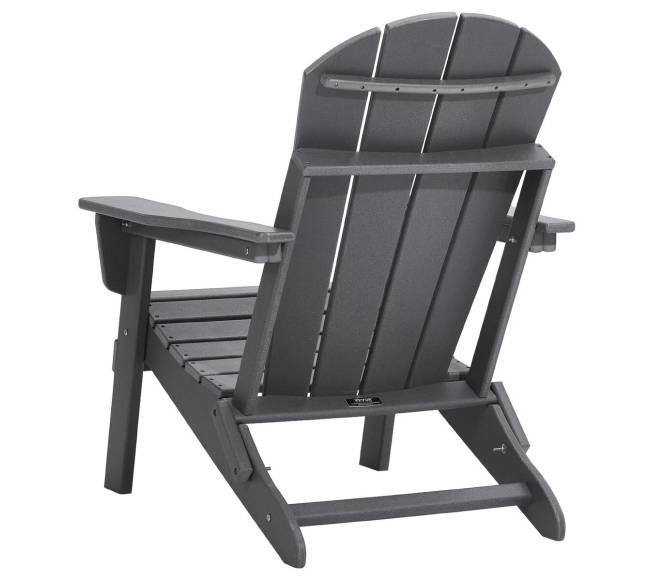Plastikinės adirondak kėdės, pilka, 2 vnt.9