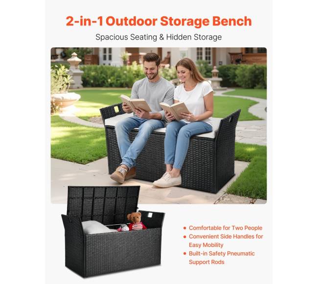 Lauko suoliukas su sandėliavimo dėže1