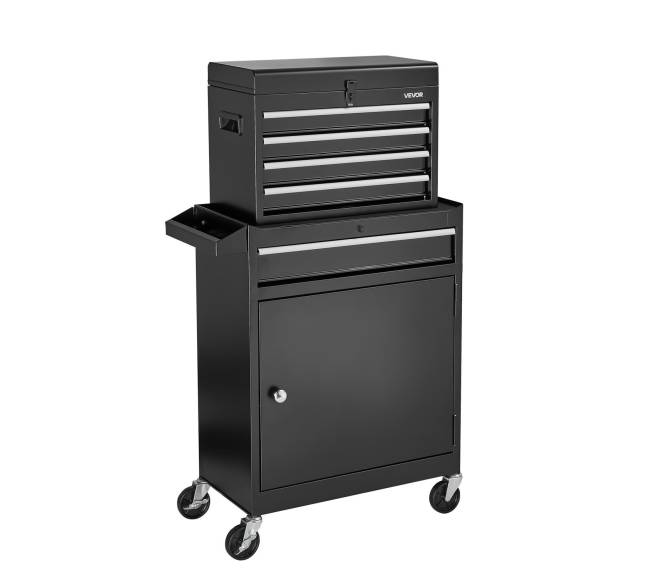 Riedantis įrankių vežimėlis, 2 viename, 5 stalčiai8
