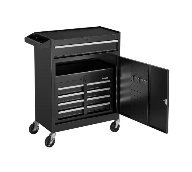 Riedantis įrankių vežimėlis, 2 viename, 5 stalčiai9