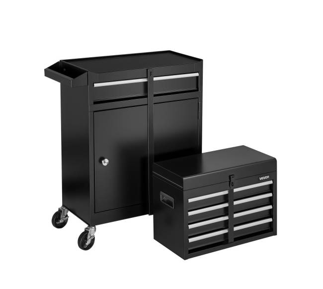Riedantis įrankių vežimėlis, 2 viename, 5 stalčiai10