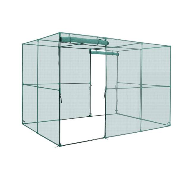 augalo apsauga 2,9 x 1,94 x 1,94 m augalų tentas su užsegama durimis0