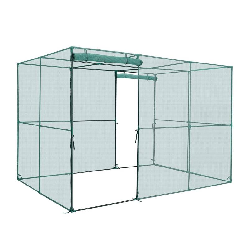 augalo apsauga 2,9 x 1,94 x 1,94 m augalų tentas su užsegama durimis0