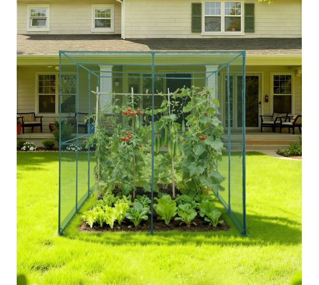 augalo apsauga 2,9 x 1,94 x 1,94 m augalų tentas su užsegama durimis7