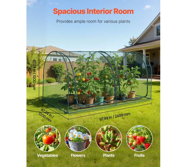 Augalų apsaugos palapinė su užtrauktuku1