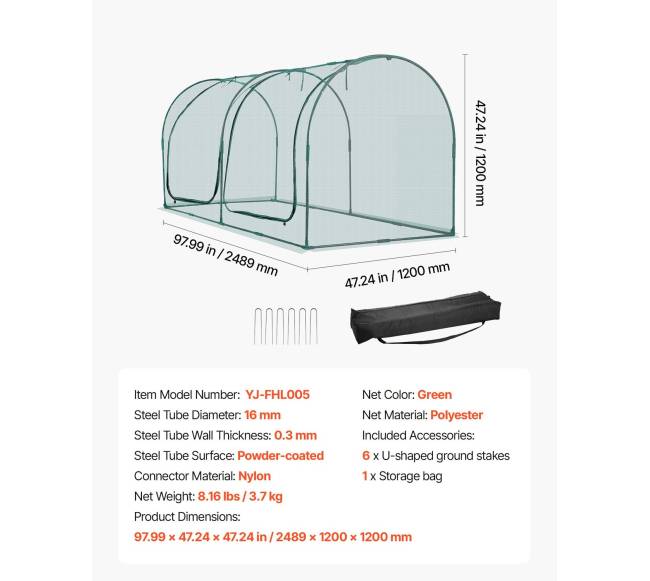 Augalų apsaugos palapinė su užtrauktuku6