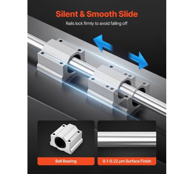 linijinių bėgių komplektas 1000 mm3