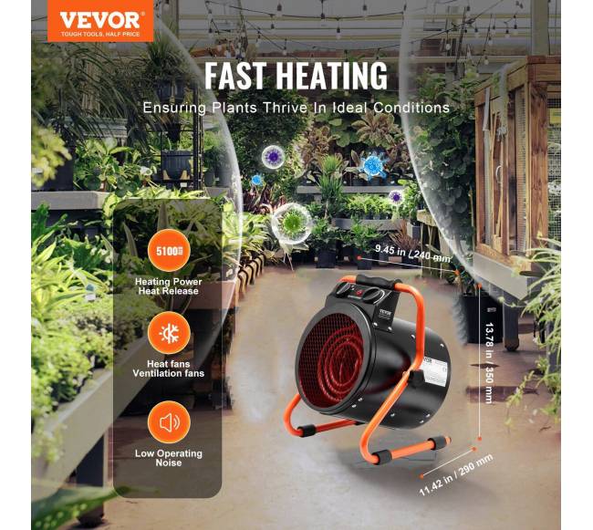 Šiltnamio šildytuvas 2000W su apsauga nuo perkaitimo1