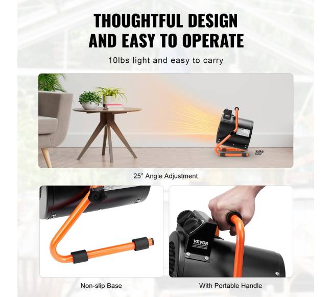 Šiltnamio šildytuvas 2000W su apsauga nuo perkaitimo5