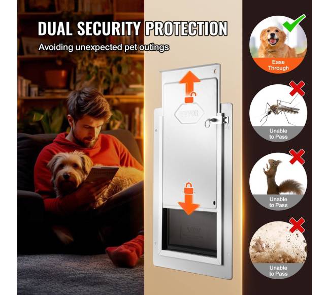 didelės naminių gyvūnų durys sienai su užraktu5