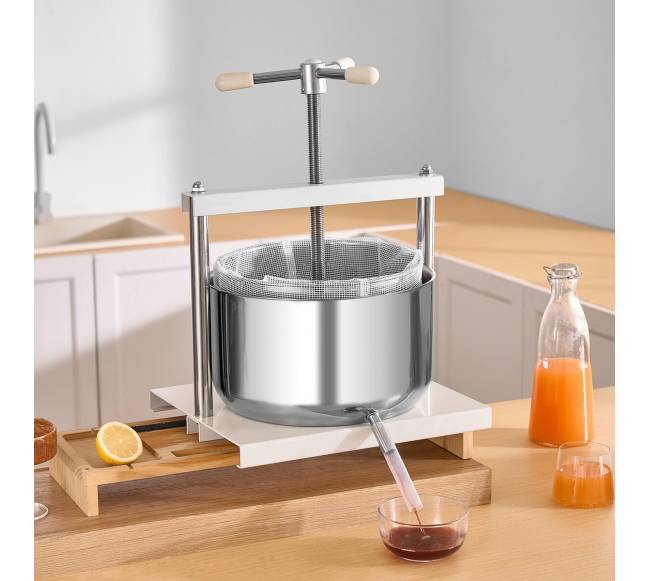 Vaisių vyno presas 12L nerūdijančio plieno7