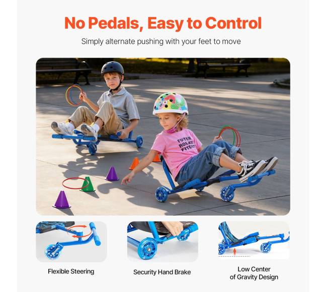 Pasivaikščiojimo motoroleris vaikams nuo 4 metų4