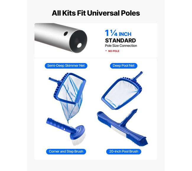 Baseino valymo rinkinys su 2 šepečiais ir tinklais1