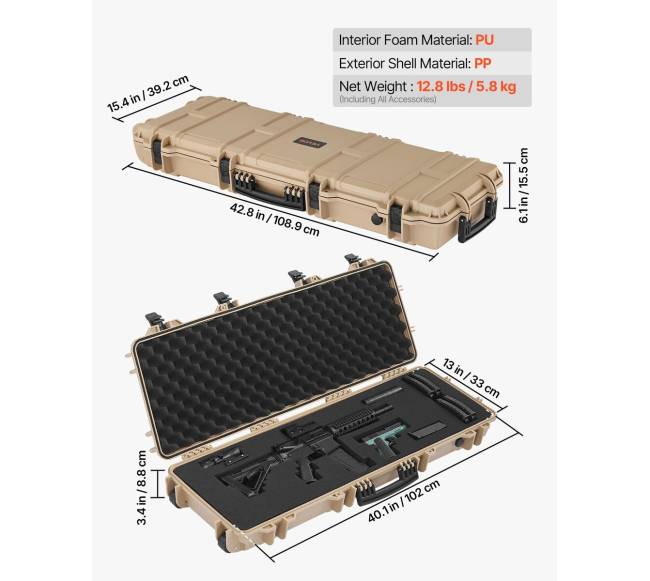 Šautuvų dėklas su užraktu ir ratukais2