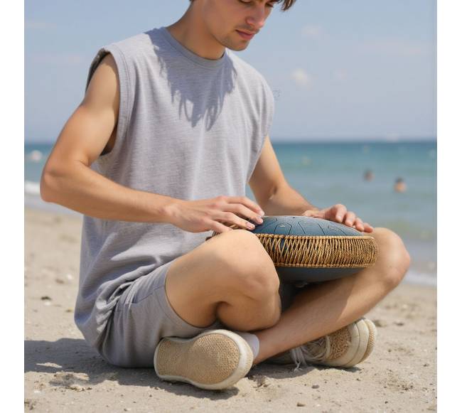 Plieninis liežuvėlių būgnas 33 cm, 15 natų7