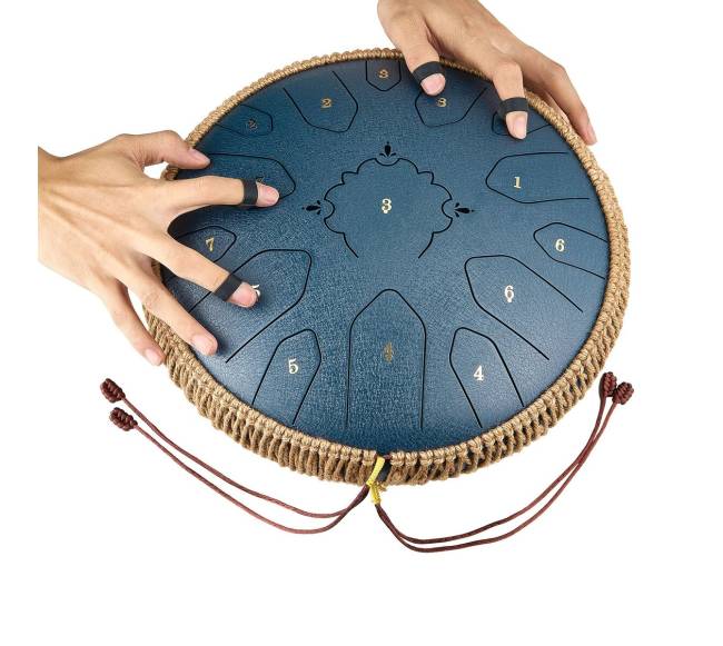 Plieninis liežuvėlių būgnas 33 cm, 15 natų8