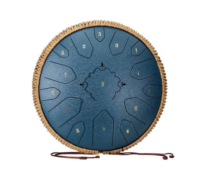 Plieninis liežuvėlių būgnas 33 cm, 15 natų10