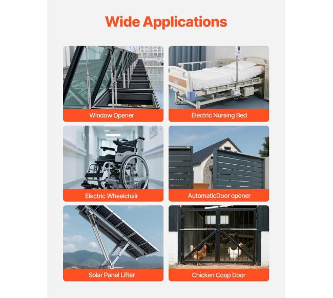 12V linijinis pavaros mechanizmas 101 cm5