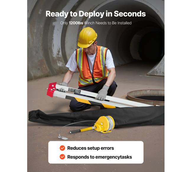 Uždaroje erdvėje gelbėjimo trikojis su gervės kėlimu4