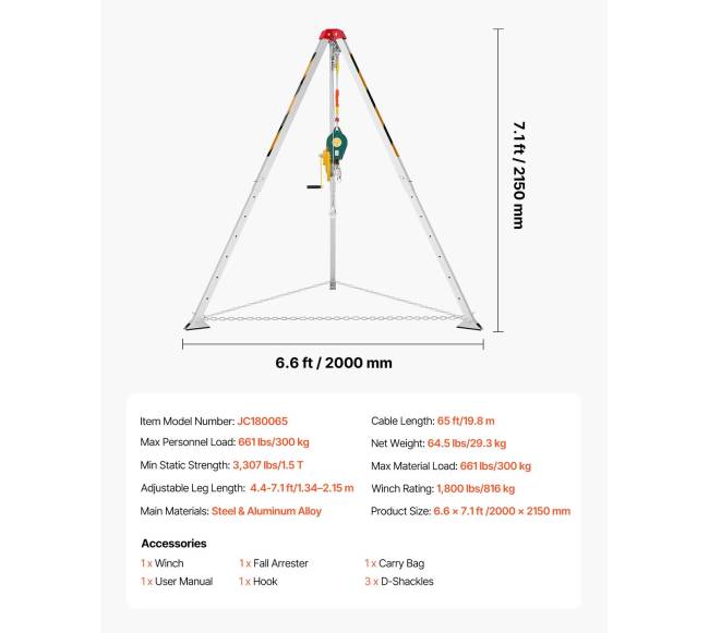 Uždaroje erdvėje naudojamas trikojo keltuvas6