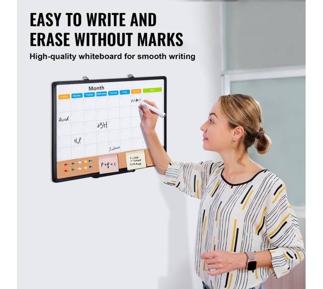 24x18 cm mėnesio kalendoriaus lentelė su kamštine lenta2