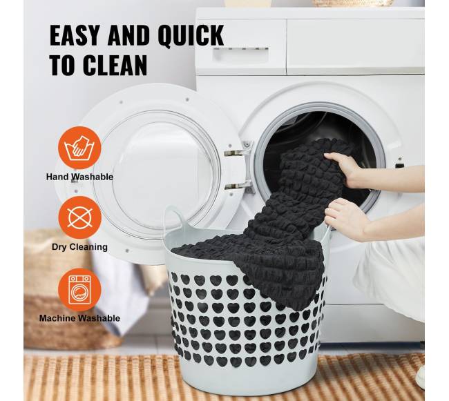 4 dalių universalūs juodi kėdžių užvalkalai3