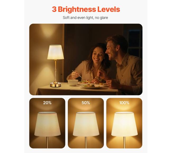 Belaidė stalinė lempa 2 vnt. įkraunama1