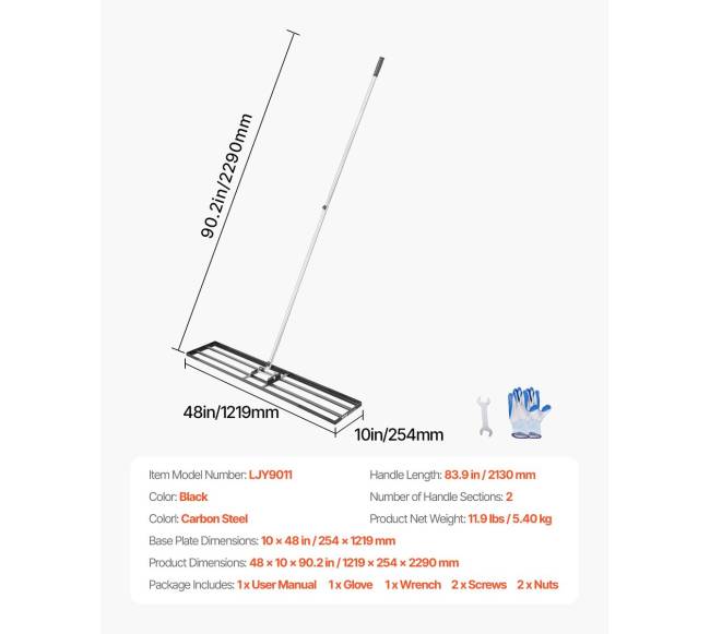 Vejos lyginimo grėblys su reguliuojama rankena6