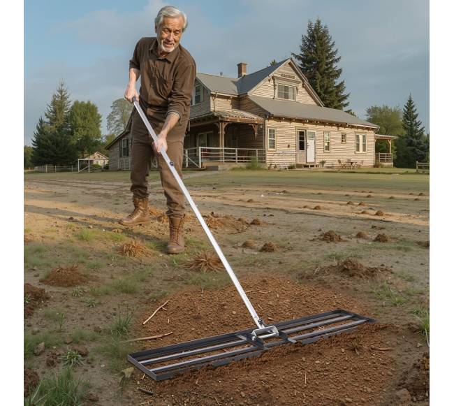 Vejos lyginimo grėblys su reguliuojama rankena7