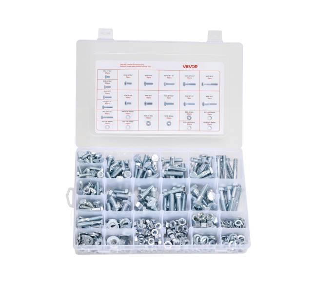 566 dalių varžtų ir veržlių rinkinys baldams0