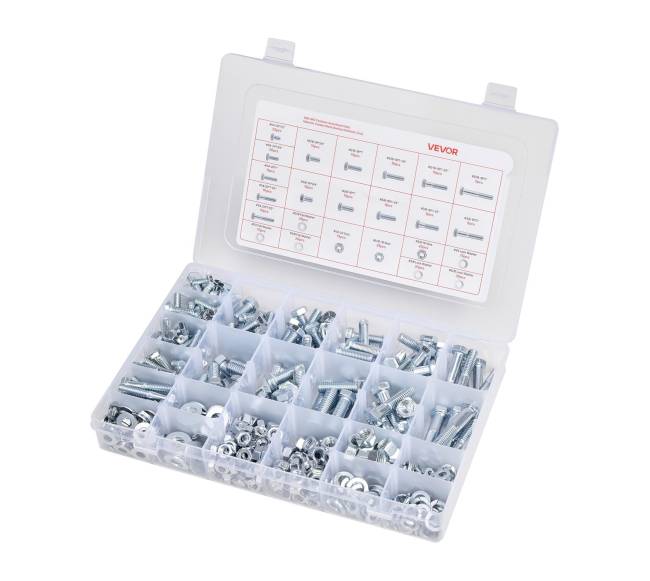 566 dalių varžtų ir veržlių rinkinys baldams8