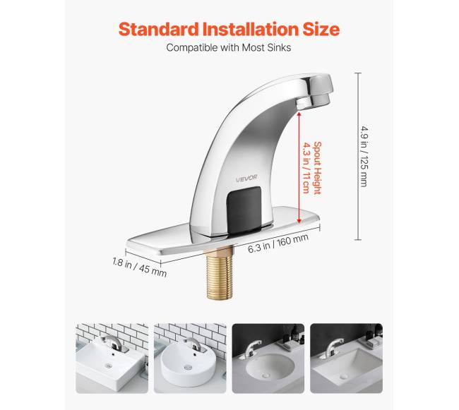 Beprisilietis vonios maišytuvas su jutikliu2